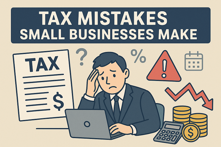 Read more about the article Top 5 Tax Mistakes Small Businesses Make – And How to Avoid Them